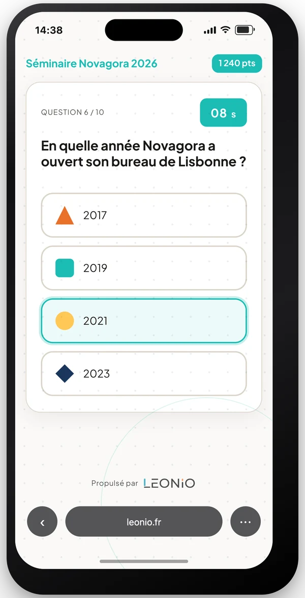 Quiz live iPhone séminaire